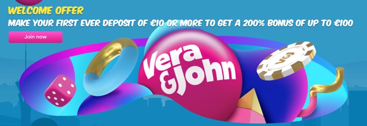 Casino bonus online Vera&John 160954