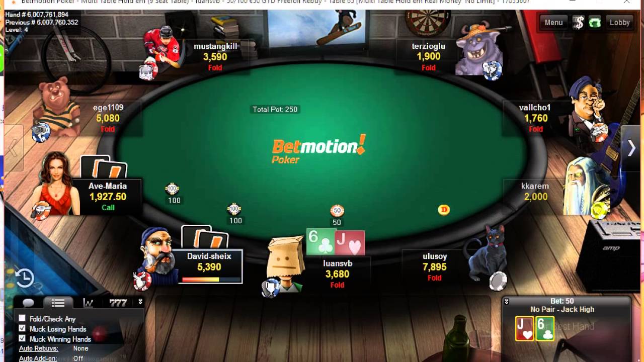 Betmotion poker simulador 588951