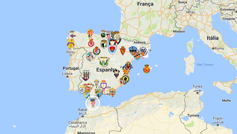Mapa da Espanha 562375